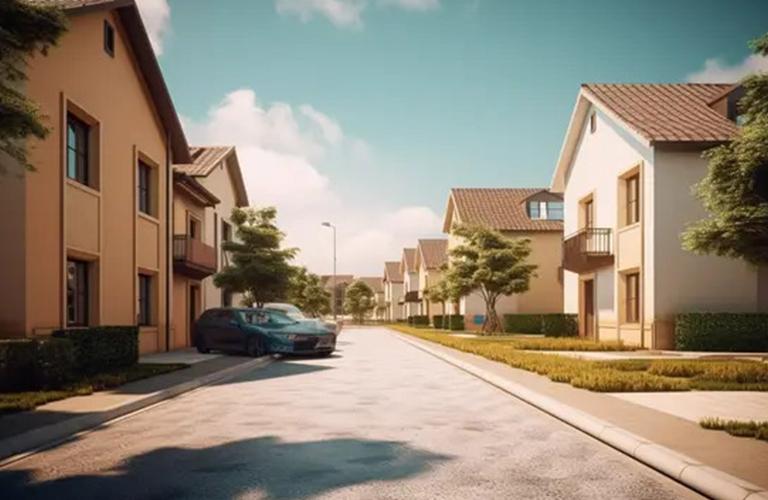 مشروع تطوير أراض سكنية